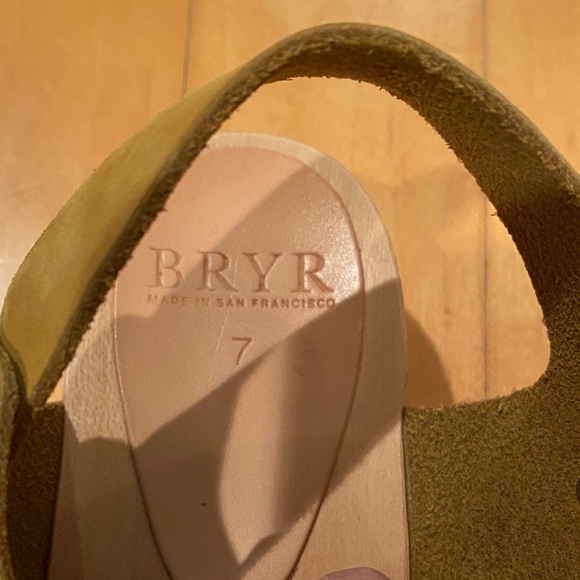 Bryr Ursi platform clogs in Fennel - Picture 3 of 5